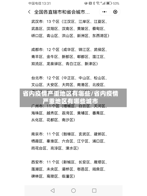 省内疫情严重地区有哪些/省内疫情严重地区有哪些城市-第2张图片