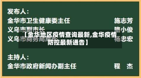 【金华地区疫情查询最新,金华疫情防控最新通告】-第2张图片