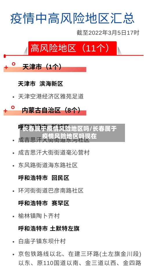 长春属于疫情风险地区吗/长春属于疫情风险地区吗现在