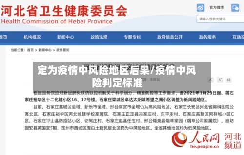 定为疫情中风险地区后果/疫情中风险判定标准