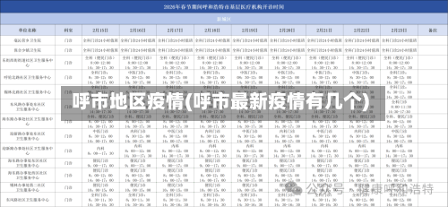 呼市地区疫情(呼市最新疫情有几个)