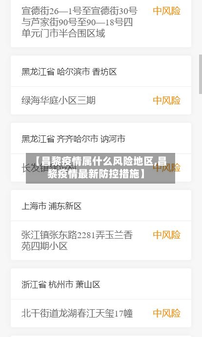 【昌黎疫情属什么风险地区,昌黎疫情最新防控措施】-第2张图片