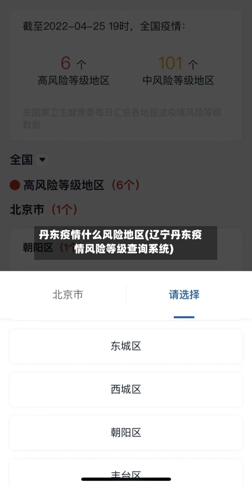 丹东疫情什么风险地区(辽宁丹东疫情风险等级查询系统)